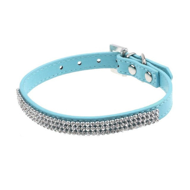 Super Deal Pet Dog  Exquisite Diamond Adjustable Rhinestone Buckle Dog Puppy Pet Collars XT