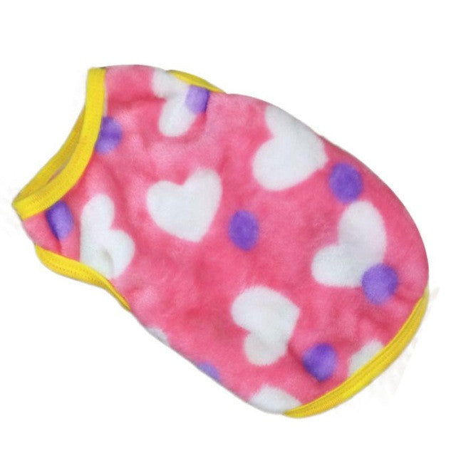 dog clothes for small dogs fleece Winter warm dog coat Clothes Leopard Pet Vest Clothing clothes dog shirt costume vetements