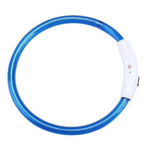 Super Deal  Rechargeable USB Waterproof LED Flashing Light Band Safety Pet Dog Collar XT