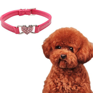 2016 Hot Selling Pet Dog Products Diamond Pet Dog Cat Rhinestone Puppy Collar Crystal Leather Bling