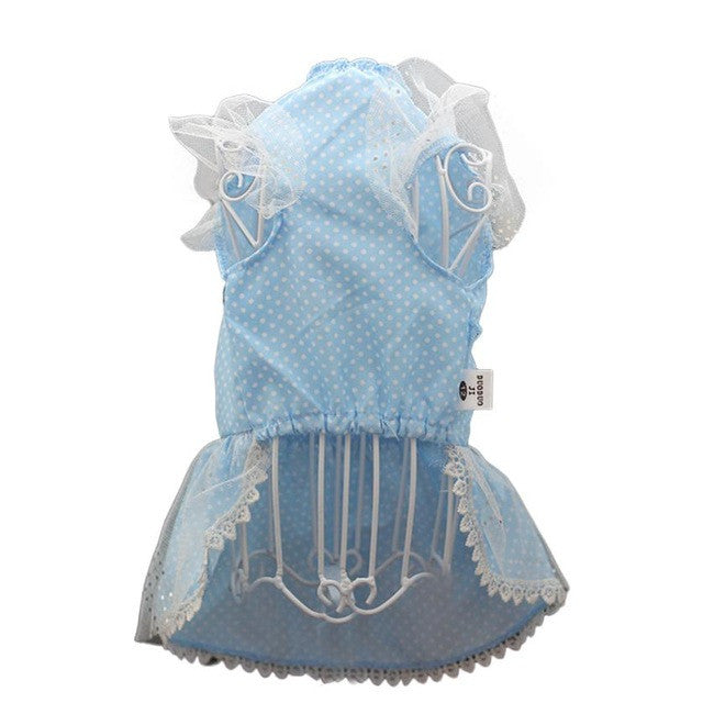 Dog Cat Bow Tutu Dress Lace Skirt Pet Puppy Dog Princess dog clothes for small dogs girl mascotas honden